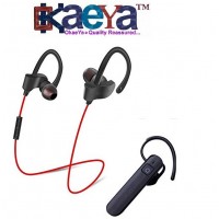 OkaeYa- Bluetooth Earphones with Headset for All Devices (Color may vary)